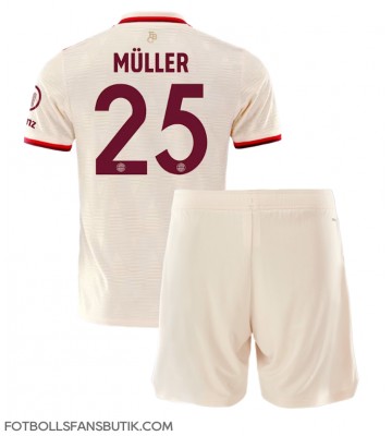 Bayern Munich Thomas Muller #25 Replika Tredje Tröja Barn 2024-25 Kortärmad (+ Korta byxor)